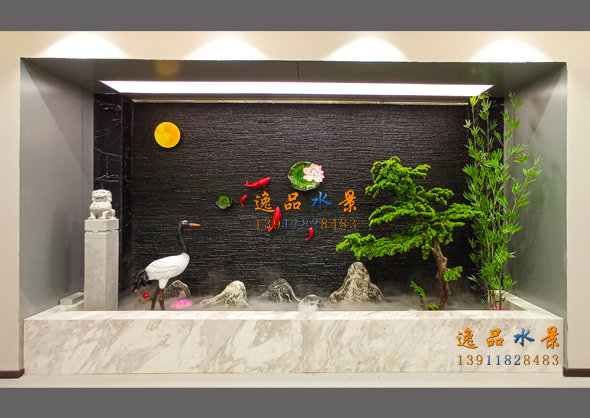 生態(tài)水幕墻流水造景|有魚(yú)有鳥(niǎo)有花草的流水景觀(guān)